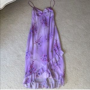 Ruby Rox purple floral dress medium